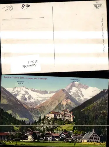 210672,Trentino Sand i. Taufers geg. d. Zillertaler Gipfelkarte