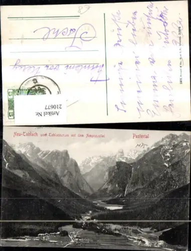210677,Trentino Pustertal Neu Toblach u. Toblachersee m. d. Ampezzotal