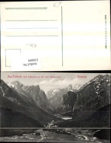210684,Trentino Neu-Toblach u.Toblachersee m. d. Ampezzotal Pustertal