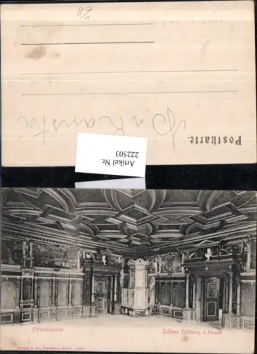 222503,Trentino Schloss Velthurns b. Klausen Fürstenzimmer Innenansicht pub Stengel e Co 2490