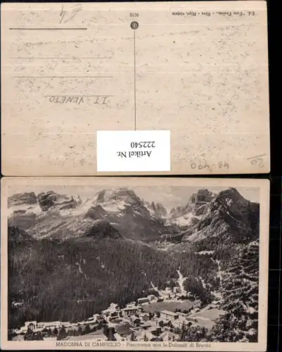 222540,Trentino Madonna di Campiglio b. Trient Totale Panorama con le Dolomiti di Brenta