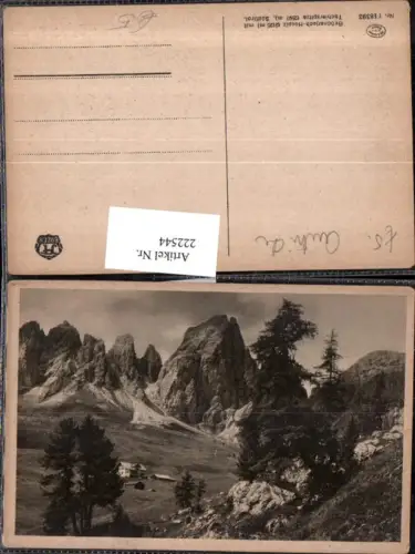 222544,Trentino Grödnerjoch-Hospiz m. Tschierspitze b. Gröden