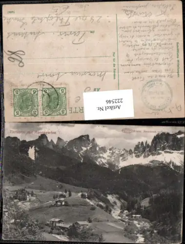 222546,Trentino Tiersertal m. Rosengarten b. Tiers