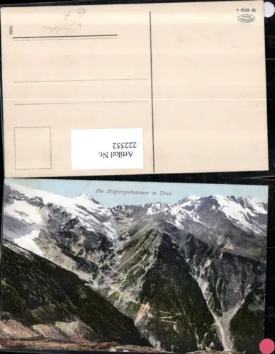 222552,Trentino Die Stilfserjochstraße b. Sulden Bergkulisse