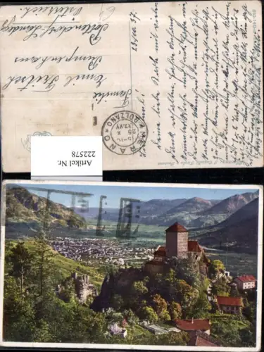 222578,Trentino Merano Meran Teilansicht I Castelli Tirolo e Fontana Schloss Tirol