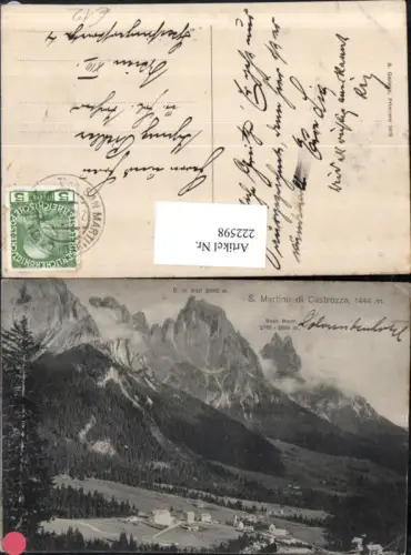 222598,Trentino S. Martino di Castrozza Totale m. Sass Maor c. Di Ball