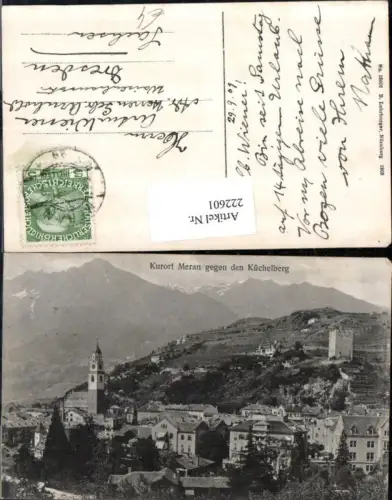 222601,Trentino Meran Totale geg. d. Küchelberg