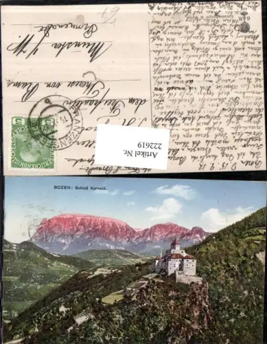 222619,Trentino Bozen Schloss Karneid pub Gerstenberger e Müller 433