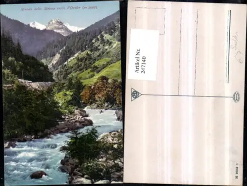 247140,Trentino Bolzano Strada dello Stelvio verso l'Ortler Partie b. Sulden