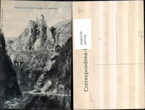 247154,Trentino Bolzano Schloss Karneid m. Eingang ins Eggental b. Bozen