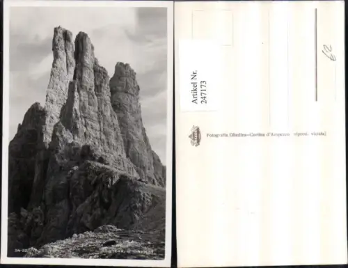 247173,Trentino Bolzano Torri di Vajolet Bergkulisse b. Tiers