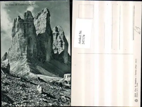 247174,Trentino Bolzano Tre Cime di Lavaredo Bergkulisse b. Auronzo di Cadore