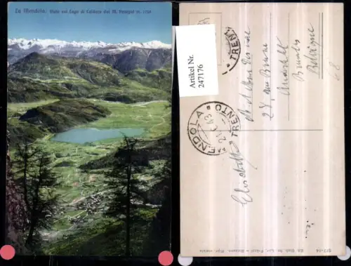 247176,Trentino Bolzano La Mendola Visto sul Lago di Caldaro dal M. Penegal b. Sarnonico