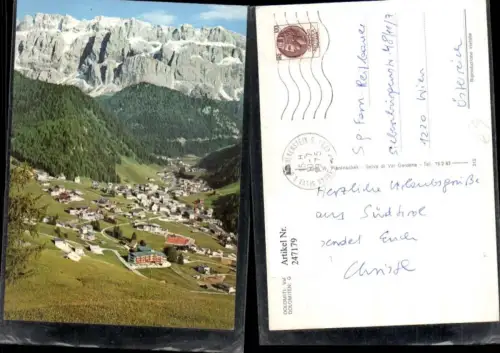 247179,Trentino Bolzano Val Gardena Gröden Totale m. Selva Wolkenstein