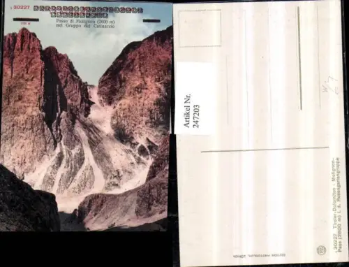 247203,Trentino Bolzano Passo di Molignon nel Gruppo del Catinaccio Bergkulisse b. Kastelruth