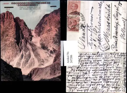 247206,Trentino Bolzano Passo di Molignon nel Gruppo del Catinaccio Bergkulisse b. Kastelrtuh