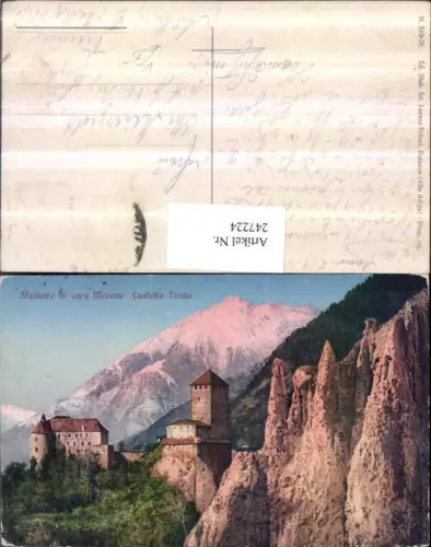 247224,Trentino Bolzano Stazione di cura Merano Castello Tirolo Burg pub Lorenz Fränzl 510euro76