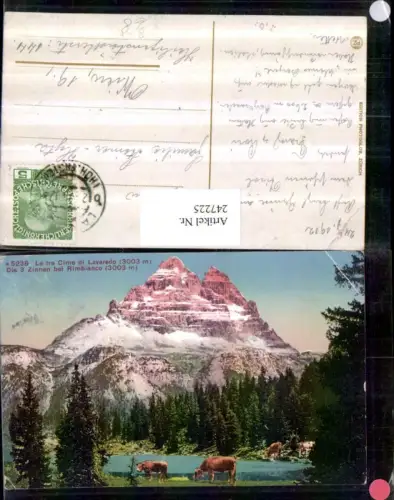 247225,Trentino Bolzano Le tre Cime di Lavaredo Zinnen b. Rimbianco