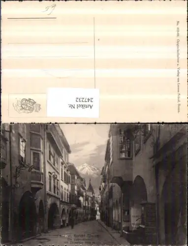 247232,Trentino Bolzano Meran Merano Laabengasse m. Zielspitze Straßenansicht