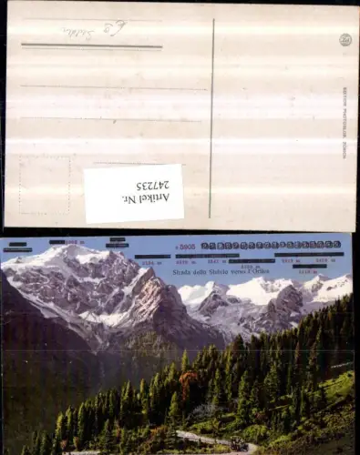 247235,Trentino Bolzano Strada dello Stelvio verso l'Ortles Bergkulisse b. Sulden