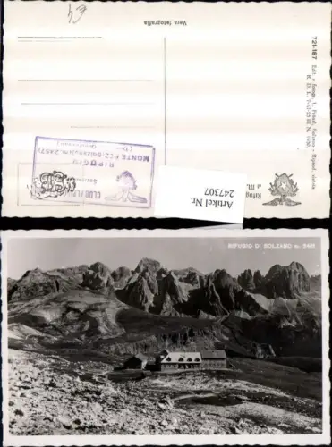 247307,Trentino Bolzano Rifugio di Bolzano al M. Pez allo Sciliar