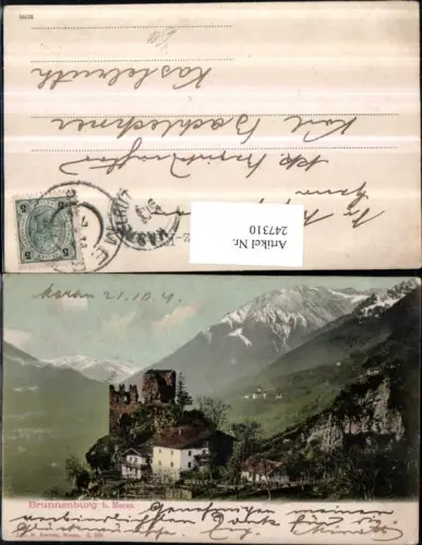 247310,Trentino Bolzano Brunnenburg Burg b. Meran Merano pub Joh. F. Amonn 330