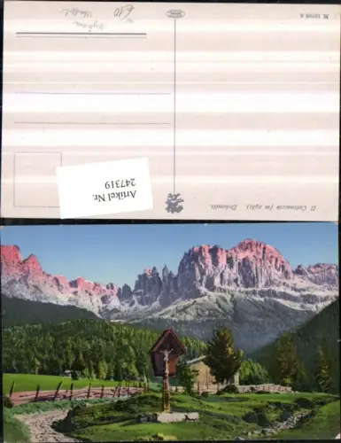 247319,Trentino Bolzano Il Catinaccio b. Kastelruth Wegkreuz Marterl