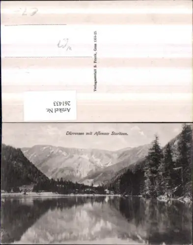 261433,Dürrensee See m. Aflenzer Staritzen b. Toblach Bergkulisse