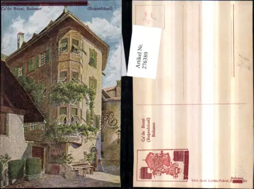 276389,Künstler AK K. Braun Trentino Bolzano Ca'de Bezzi Batzenhäusl Erker