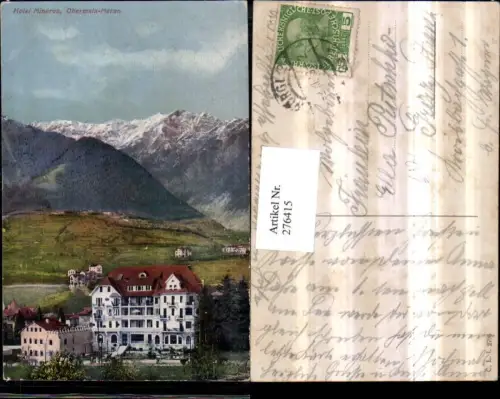 276415,Trentino Bolzano Obermais Meran Merano Hotel Minerva