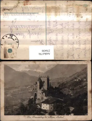 276450,Trentino Bolzano Die Brunnenburg Burg b. Meran Merano pub Joh. F. Amonn 17013