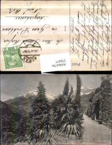 276477,Trentino Bolzano Meran Merano Gilfpromenade Bergkulisse pub Joh. F. Amonn 1051n