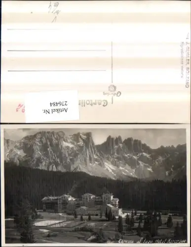 276484,Trentino Bolzano Carezza al Lago Hotel Karersee Bergkulisse b. Welschnhofen pub Foto J. Gugler
