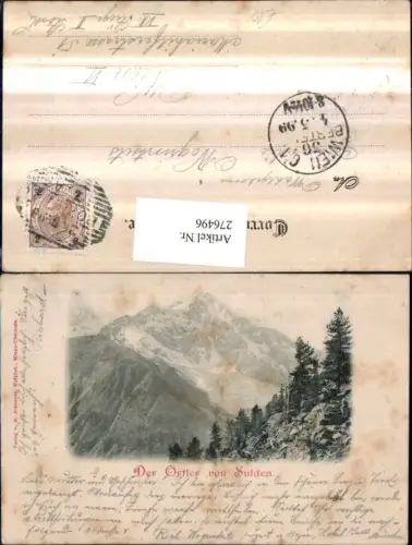 276496,Trentino Bolzano Der Ortler von Sulden Bergkulisse
