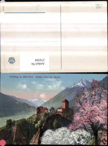 276504,Trentino Bolzano Schloss Tirol b. Meran pub Joh. F. Amonn 14533