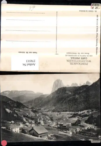 276513,Trentino Bolzano St. Ulrich in Gröden Totale Bergkulisse