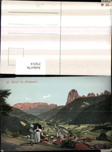 276514,Trentino Bolzano St. Ulrich im Grödental Totale Bergkulisse