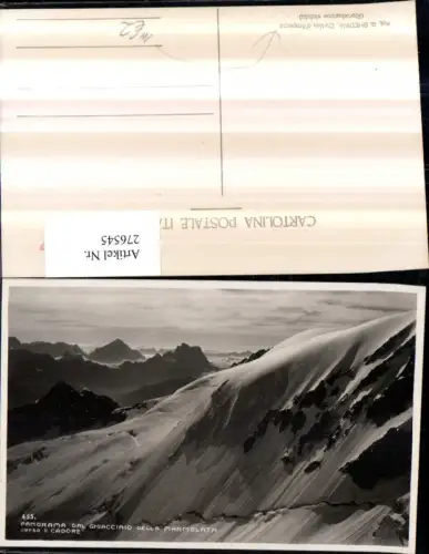 276545,Trentino Trento Panorama dal Ghiacciaio della Marmolata verso il Cadore Bergkulisse b. Penia