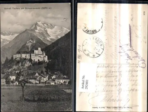 292401,Trentino Bolzano Schloss Taufers m. Schwarzenstein Bergkulisse