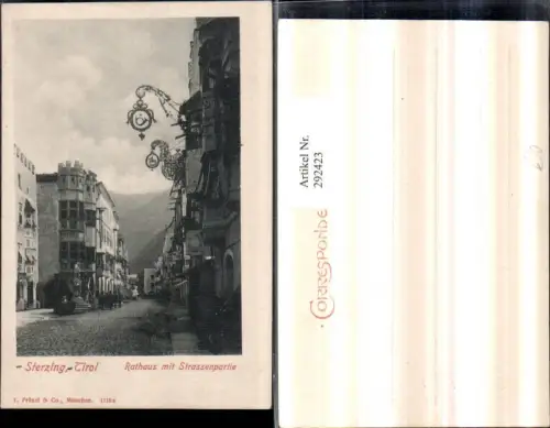 292423,Trentino Bolzano Sterzing Vipiteno Rathaus m. Straßenpartie