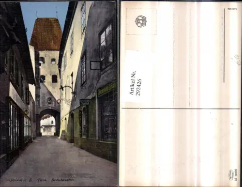 292426,Trentino Bolzano Brixen Bressanone Bräuhaustor Tor Straßenansicht pub Joh. F. Amonn M12296
