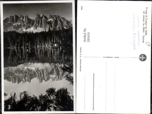 292435,Trentino Bolzano Il Lago di Carezza col Latemar Karersee Bergkulisse b. Welschnofen