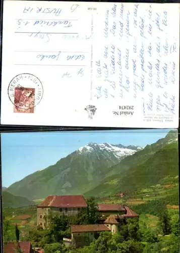 292474,Trentino Bolzano Schloss Schenna b. Meran Bergkulisse