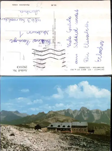 292510,Trentino Bolzano Rifugio Monte Pez Schlernhaus Berghütte Bergkulisse b. Völs am Schlern
