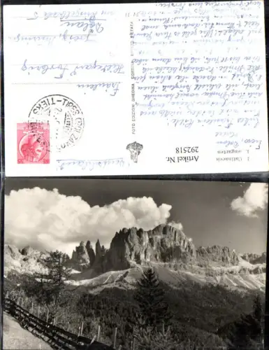 292518,Trentino Bolzano Catinaccio Rosengarten Bergkulisse b. Kastelruth
