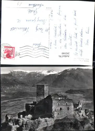 292540,Trentino Bolzano Schloss Hocheppan b. Bozen geg. Dolomiten Bergkulisse