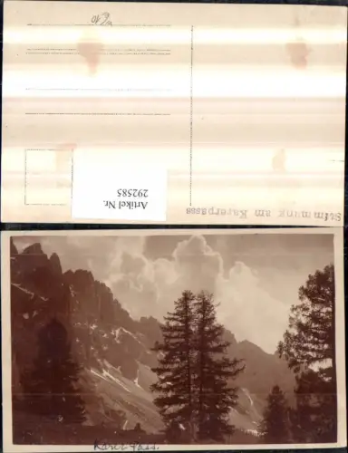 292585,Trentino Bolzano Stimmung am Karerpass Bergkulisse b. Welschnofen