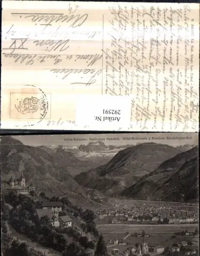 292591,Trentino Bolzano Bozen Gries Totale Hotel Restaurant Reichriegler-Hof Bergkulisse