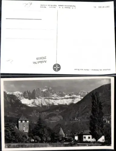 292610,Trentino Bolzano Motiv aus Bozen Turm Bergkulisse