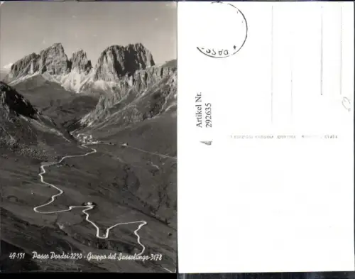 292635,Trentino Trento Passo Pordoi Gruppo del Sassolungo Bergkulisse